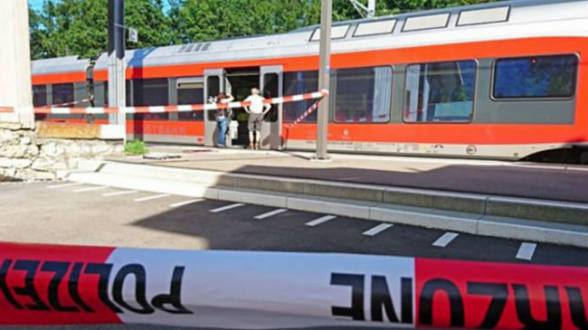 Tren suizo donde se produjo el ataque del pasado fin de semana.