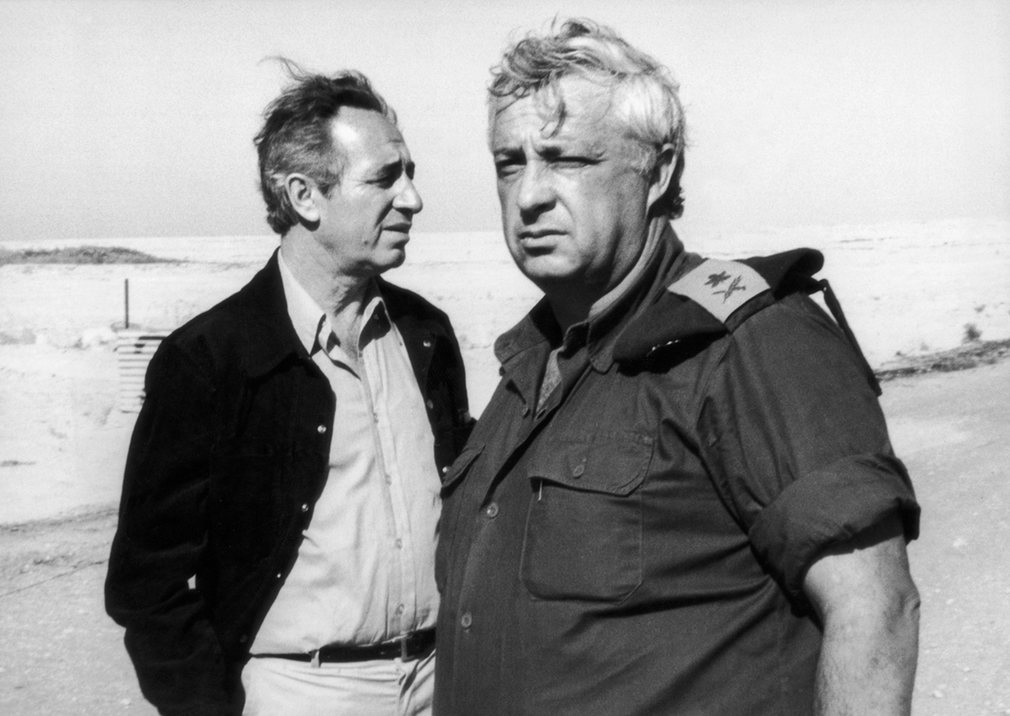 Con Ariel Sharon en Egipto en 1975