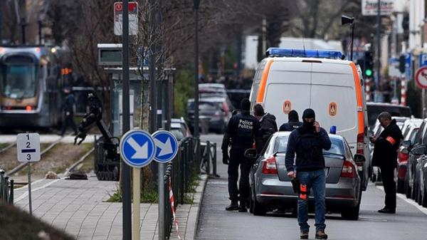 Operación de la policía belga tras los ataques terroristas contra el aeropuerto de Bruselas en marzo de 2016 (AFP)