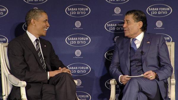 Haim Saban y Barack Obama
