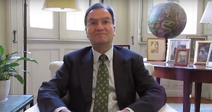 Michael Worbs, the chairman of UNESCO Executive Board (screen capture: YouTube)
