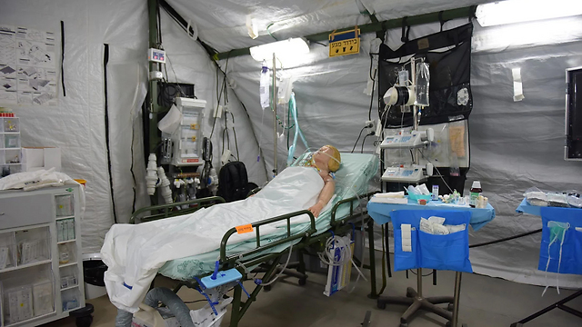 The IDF field hospital (Photo: IDF Spokesperson)
