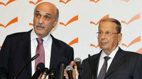 Samir Geagea y Aoun