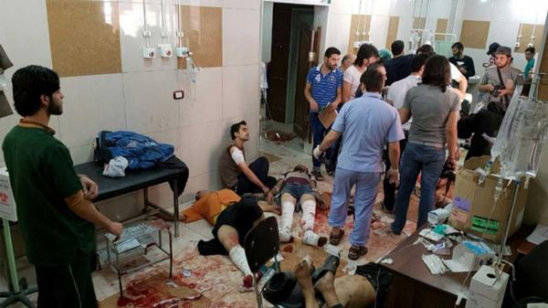 Bombardeo a un hospital de Alepo