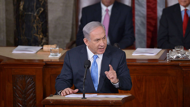 Prime Minister Benjamin Netanyahu addressing the US Congress, which ‘caused a lot of damage’ (Photo: AFP) (Photo: AFP)
