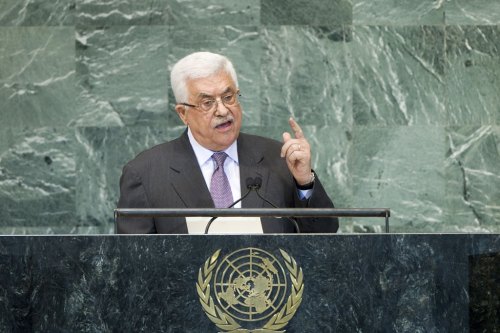 Abbas addressing the United Nations General Assembly in 2012