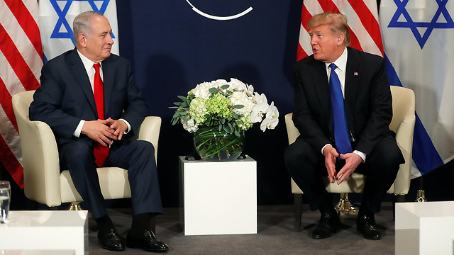 PM Netanyahu and President Trump in Davos (Photo: Reuters)