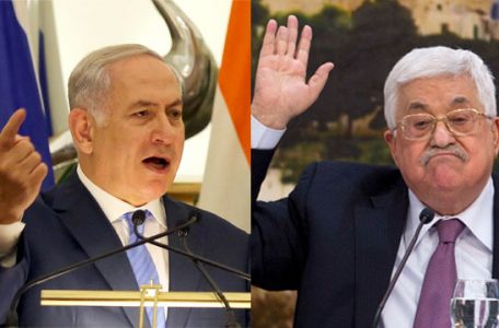 PM Netanyahu (L) said PA President Abbas 'tore mask off' (Photo: AP)