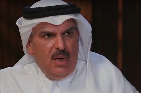 Mohammed Al-Emadi, jefe del comité de reconstrucción de Gaza de Qatar.  (Captura de pantalla de YouTube)