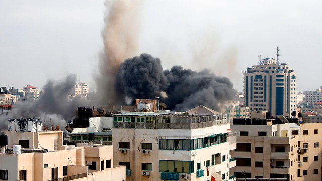 Oficinas de inteligencia de Hamas golpeadas por bombardeos de las FDI (Foto: AFP)