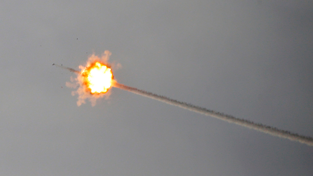 Iron Dome intercepta un cohete desde Gaza (Foto: AFP)